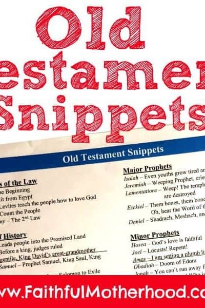 Old Testament Bible Snippets